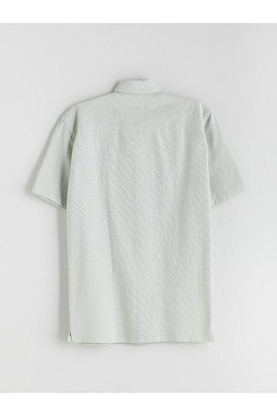 LC Waikiki LCW Vision Regular Fit Short Sleeve Dobby Men's Shirt