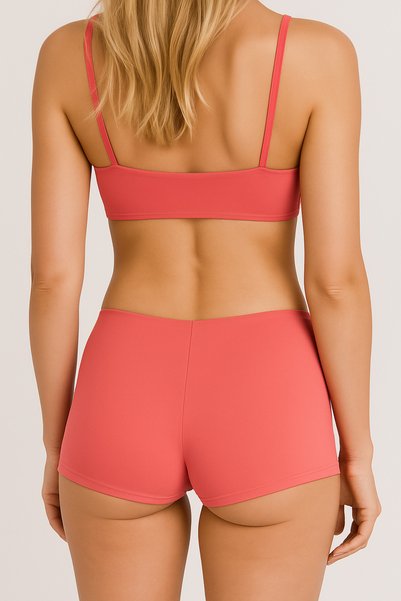 BRNCY Pinkwomen's Compression Shorts Bikini Bottoms Swim Shorts