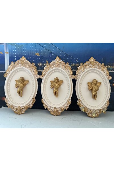 busraconcept Set de 3 picturi de perete Angel 22cm