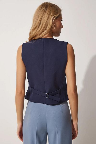 eft butik Straight Cut Buttoned Lined Women's Vest