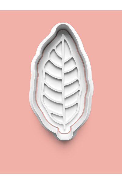AKTASTORE قالب بسكويت على شكل ورقة الشجر وقالب عجينة السكر