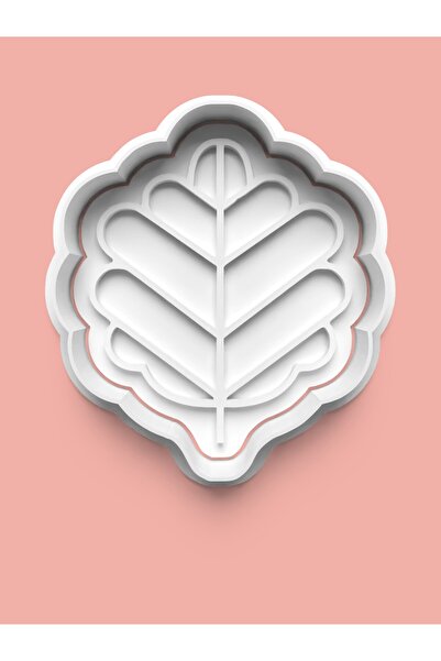 AKTASTORE قالب بسكويت على شكل ورقة الشجر وقالب عجينة السكر 0662-9