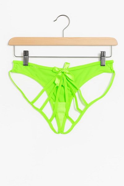 enmodaiçgiyim Γυναικείο εσώρουχο Neon Green Lattice