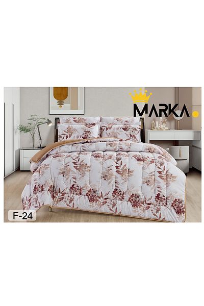 Mark مفرش نفرين مشجر ذو طابع وجهين ليمنحك صيف منعش مع خامات الميكروفايبر مقاس 220*240 سم