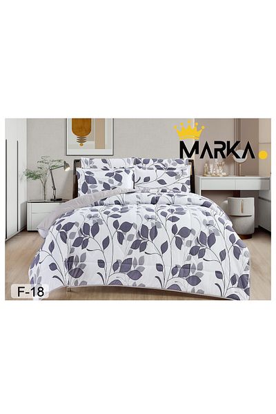 Mark Double bed sheet with a floral pattern, reversible design, to give you a refreshing summer with microfiber materials, size 220*240 cm