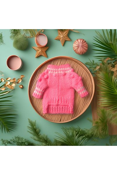 Lady Fify Pink Bonbon Sweater for Cat and Dog