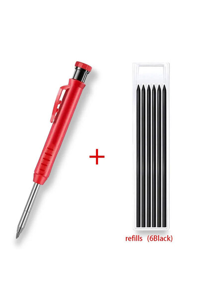 Choice قلم رصاص نجار صلب مع رصاص قابل لإعادة التعبئة ومبراة مدمجة لميكانيكا ا...