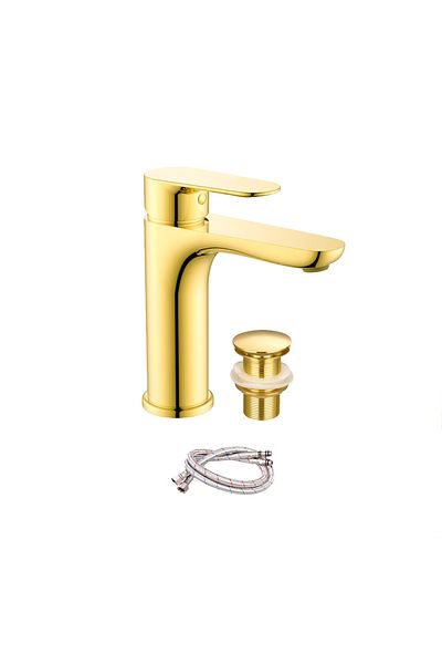 AKSU Italian golden Axo sink mixer