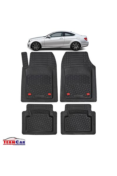 TEAMCAR ® Car Mats Tray Type Compatible Mercedes-Benz C-Class C204 Coupé (2011–2015)