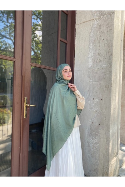 MENESSA Bambu Kraş Şal Küf Yeşili