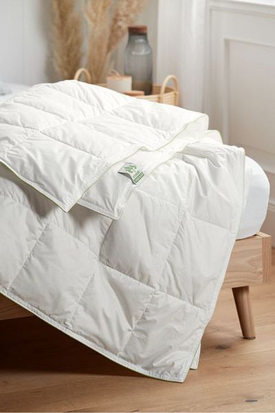 Tchibo Plain Greenline Summer Down Filled Duvet 155 x 220 cm, White