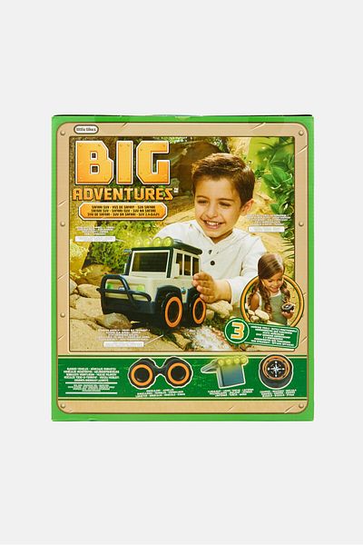Little Tikes Big Adventures Safari Suv Trucks With Binoculars And Compass, Multicolor