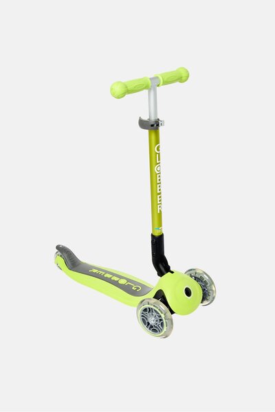 Globber PRIMO Foldable Lights Scooter, Green