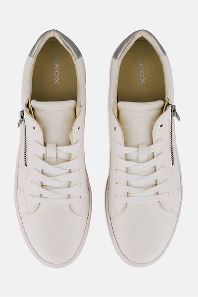Geox Women Blomiee A Lace Up Sneaker Shoes, Off White