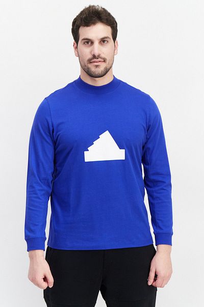 adidas Men Sportswear Fit Long Sleeve Training T-Shirt, Blue
