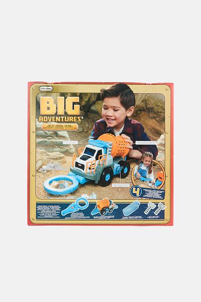 Little Tikes Big Adventures Mining Truck With Tools, Multicolor
