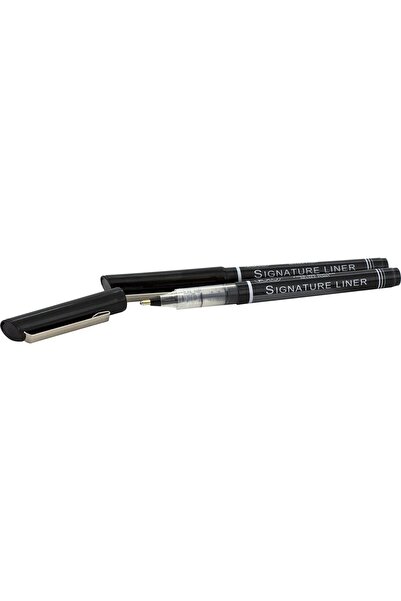 Roco أقلام حبر جاف Signature Liner - حبر أسود، رأس عريض ١٫٥ مم، مجموعة من قطعتين