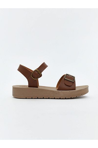 LC Waikiki Lcw Steps Brown Ankle Strap Women's Sandals