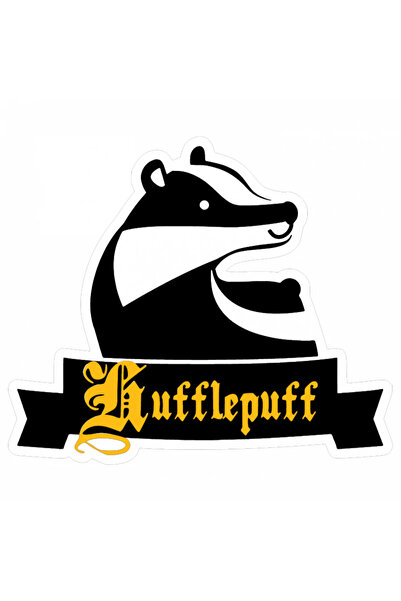 INOVATIX Set de 8 piese, autocolant Hufflepuff Harry Potter logo complet, INO...