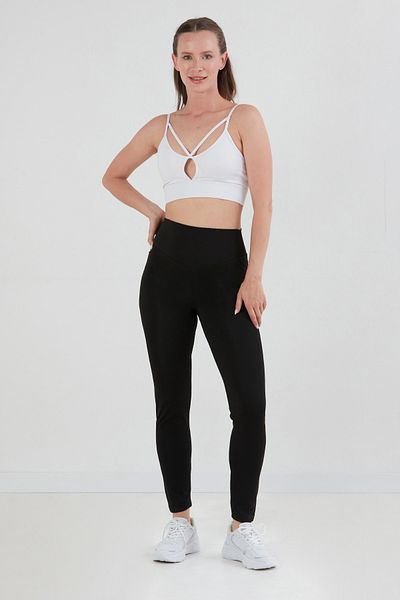 Fulla Moda Leggings cu imprimeu text activ de mărime mare