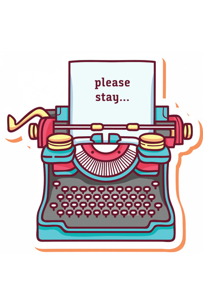 INOVATIX Set de 8 autocolante pentru mașină de scris, INOVATIX®. 6 cm