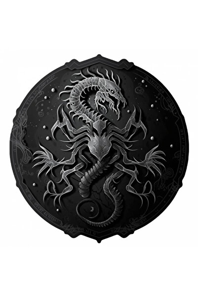 INOVATIX Set de 8 bucăți, autocolant cu zodia Scorpion, INOVATIX®. 6 cm