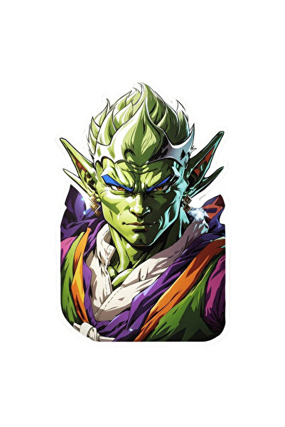 INOVATIX Set de 8 piese, autocolant Regele Piccolo Dragon Ball, INOVATIX®. 6 cm