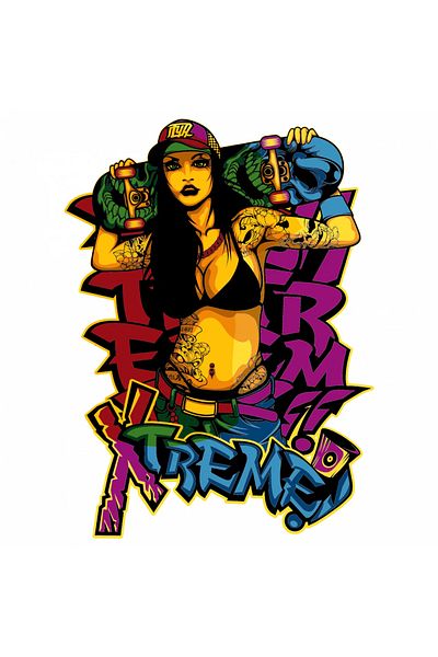 INOVATIX Set de 8 bucăți, Sticker Extreme, INOVATIX®. 6 cm