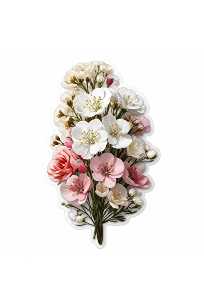 INOVATIX Set de 8 bucăți, autocolant Floarea miresei, INOVATIX®. 6 cm