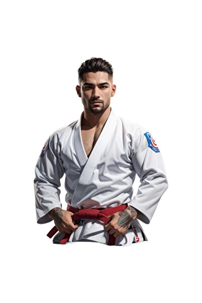 INOVATIX Set de 8 piese, autocolant luptător Jiu Jitsu, INOVATIX®. 6 cm