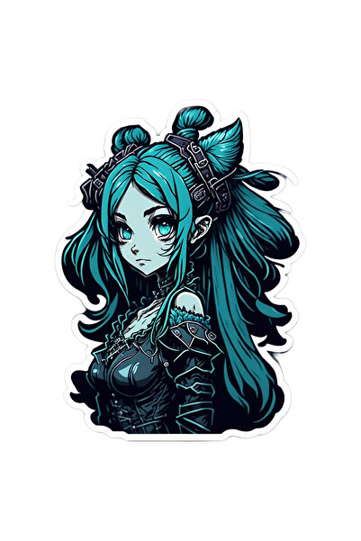 INOVATIX Set de 8 piese, autocolant Hatsume Miku, INOVATIX®. 6 cm