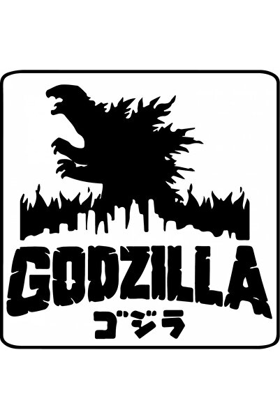 INOVATIX Set de 8 piese, autocolant Regele Monștrilor Godzilla în flăcări, INOVATIX®. 6 cm