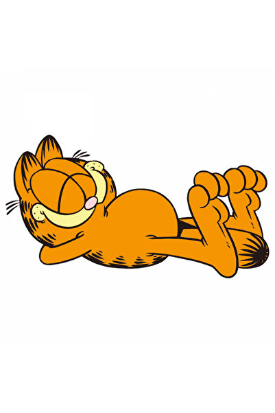 INOVATIX Set de 8 piese, autocolant Garfield adormit, INOVATIX®. 6 cm