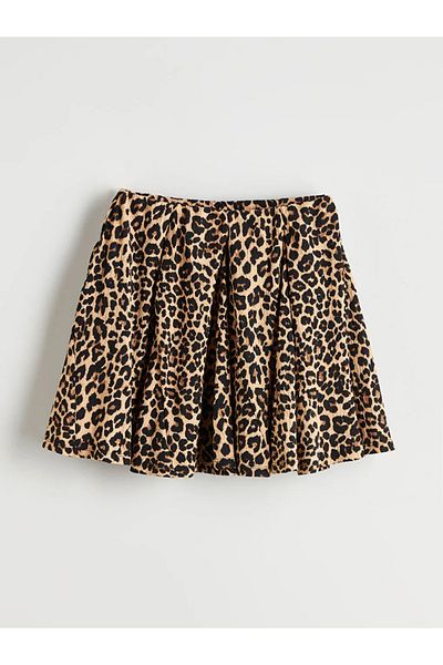 LC Waikiki Lcw Vision Elastic Waist Patterned Mini Skirt