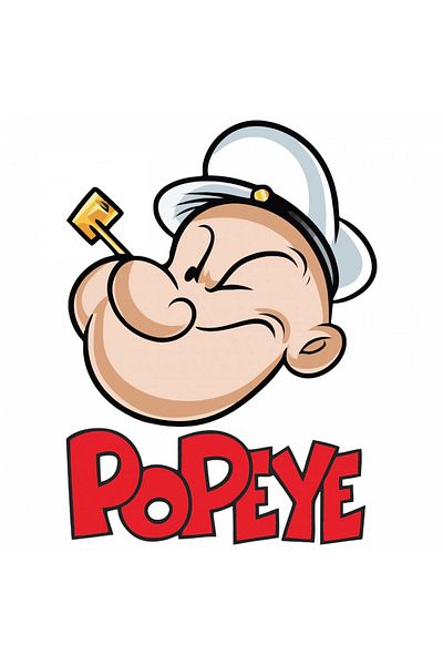 INOVATIX Set de 8 autocolante, Popeye Marinarul Fericit, INOVATIX®. 6 cm
