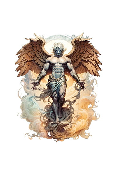 INOVATIX Set de 8 bucăți, autocolant înger gotic, INOVATIX®. 6 cm