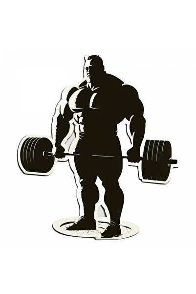 INOVATIX Set de 8 bucăți, autocolant halterofil, INOVATIX®. 6 cm