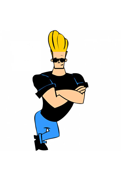 INOVATIX Σετ 8 τεμαχίων, αυτοκόλλητο Johnny Bravo με τρύπες, INOVATIX®. 6 εκ.