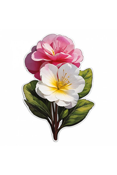 INOVATIX Set de 8 bucăți, autocolant cu flori de primulă, INOVATIX®. 6 cm