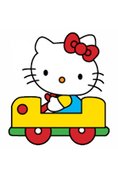 INOVATIX Set de 8 piese, autocolant auto Hello Kitty, INOVATIX®. 6 cm