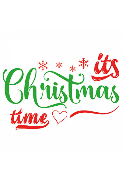 INOVATIX Σετ 8 τεμαχίων, Αυτοκόλλητο Its Christmas time, INOVATIX®. 6 εκ.