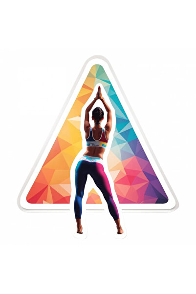 INOVATIX Σετ 8 τεμαχίων, αυτοκόλλητο γιόγκα σε τριγωνική θέση, INOVATIX®. 6 εκ.