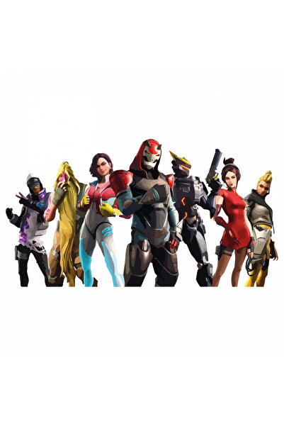 INOVATIX Set de 8 piese, autocolant Fortnite Sezonul 9, INOVATIX®. 6 cm