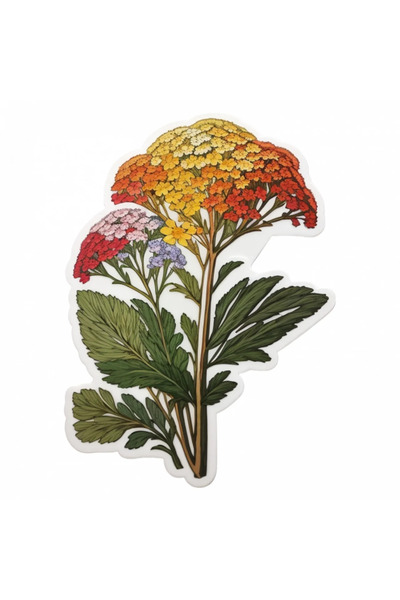 INOVATIX Set de 8 autocolante cu flori de coada-șoricelului, INOVATIX®. 6 cm