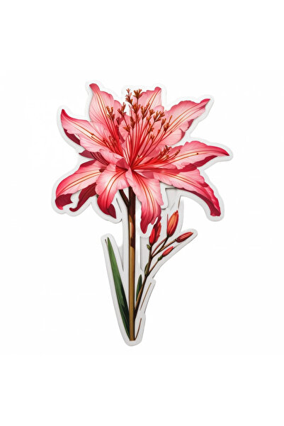 INOVATIX Set de 8 bucăți, autocolant cu floare Nerine, INOVATIX®. 6 cm