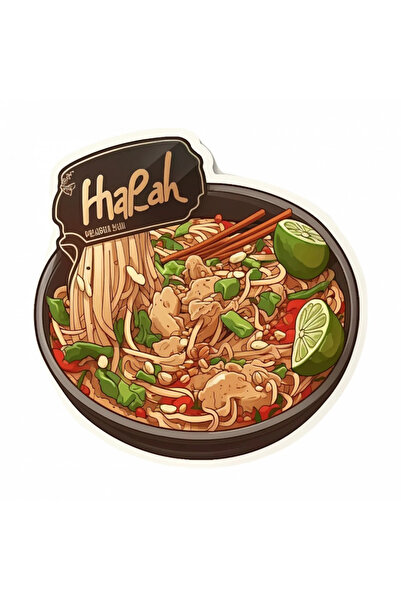 INOVATIX Σετ 8 τεμαχίων, Αυτοκόλλητο Ταϊλανδέζικου φαγητού με λεμόνι, INOVATI...