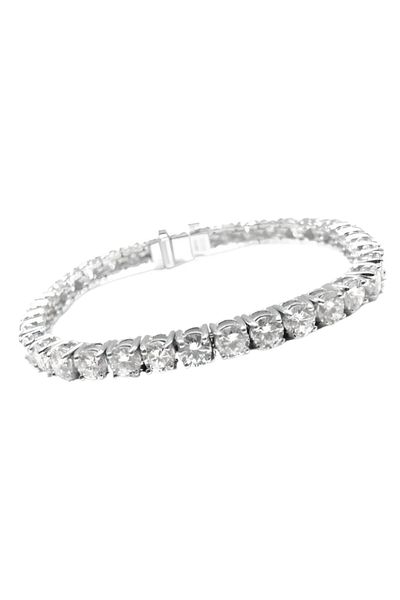 THO Unisex Tennis Bracelet, Iced Out, made of stainless steel, bracelet 20 cm
