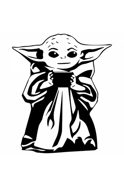 INOVATIX Set de 8 piese, autocolant Grogu Mandalorianul bea ceai, INOVATIX®. ...