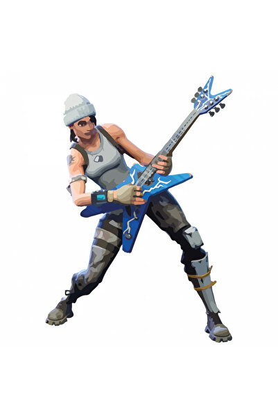 INOVATIX Set de 8 autocolante Fortnite Rock Out, INOVATIX®. 6 cm