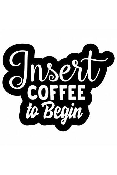 INOVATIX Set de 8 piese, autocolant Introduceți cafeaua pentru a începe, INOV...